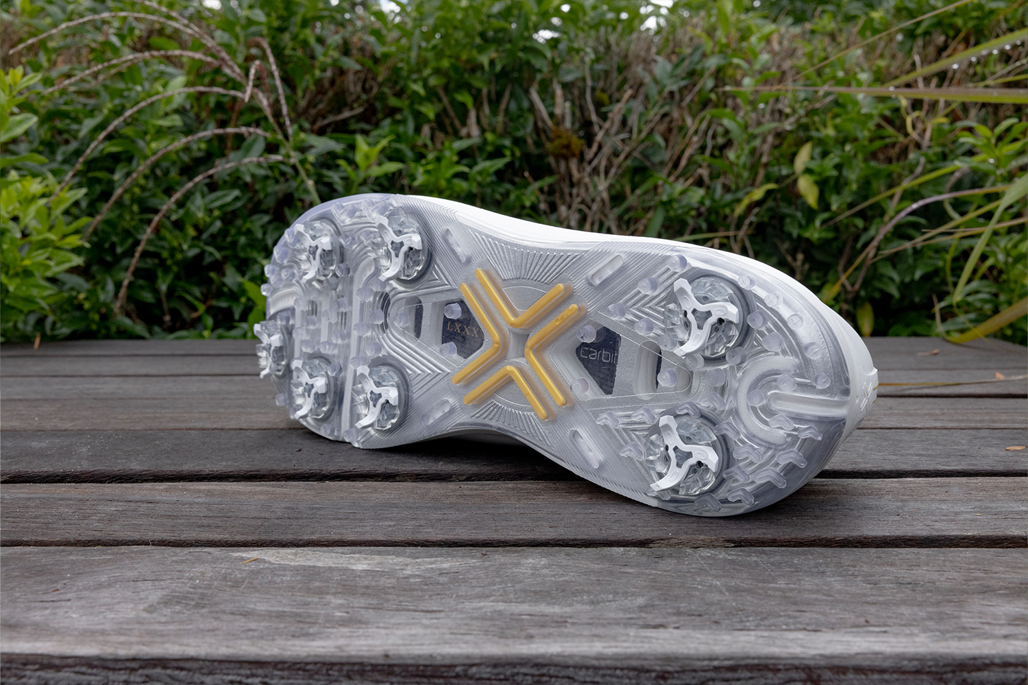 PAYNTR X-Eighty-Seven SC Spiked Golf Shoes- White