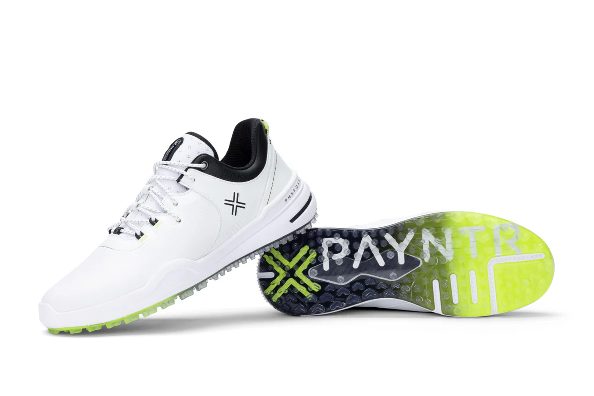 Payntr X - 002 LE Spikeless Golf Shoe White/Black – Payntr Golf