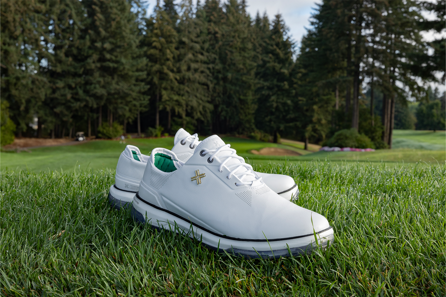 PAYNTR X-Eighty-Seven SC Spiked Golf Shoes- White