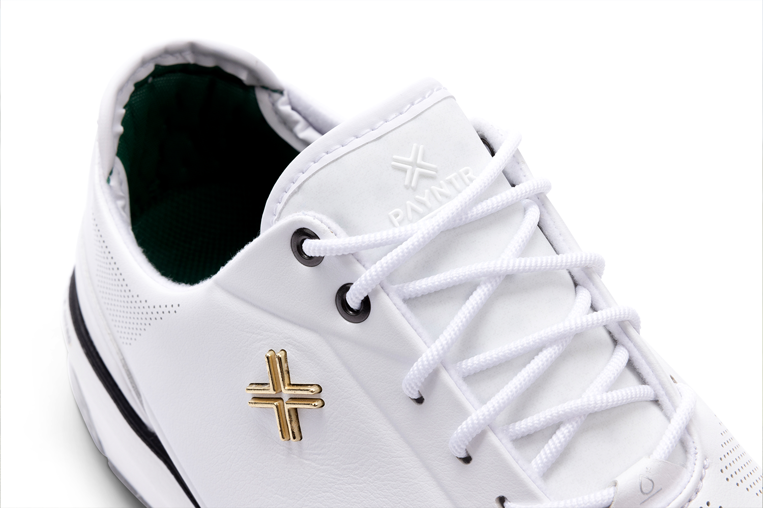 PAYNTR X-Eighty-Seven SC Spiked Golf Shoes- White