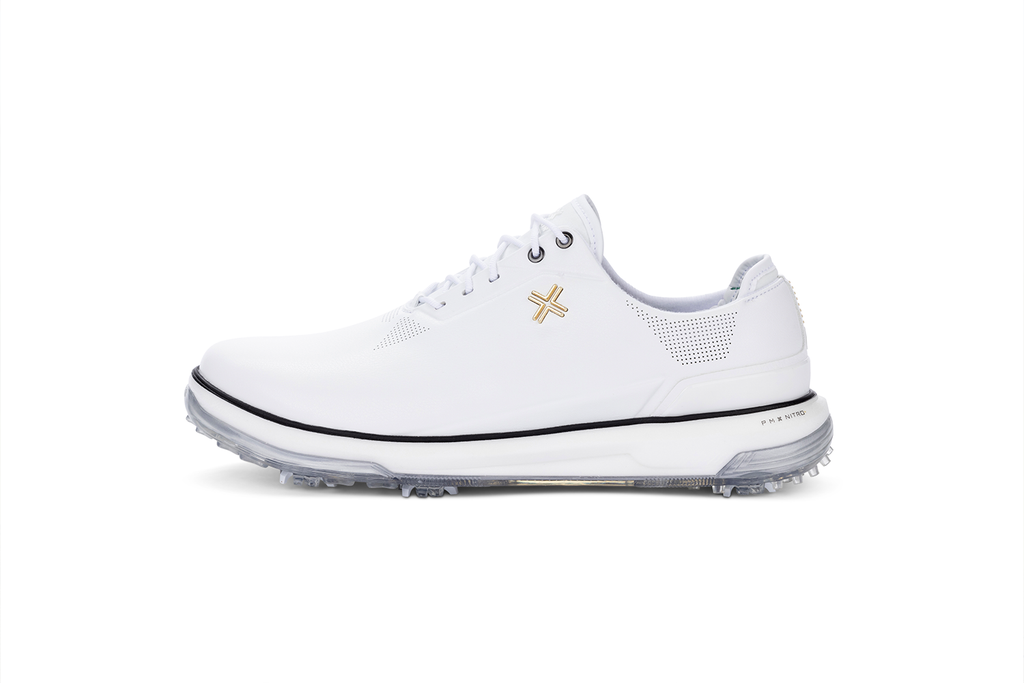 PAYNTR X-Eighty-Seven SC Spiked Golf Shoes- White