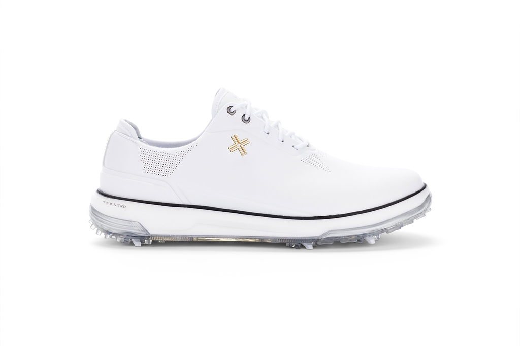 PAYNTR X-Eighty-Seven SC Spiked Golf Shoes- White