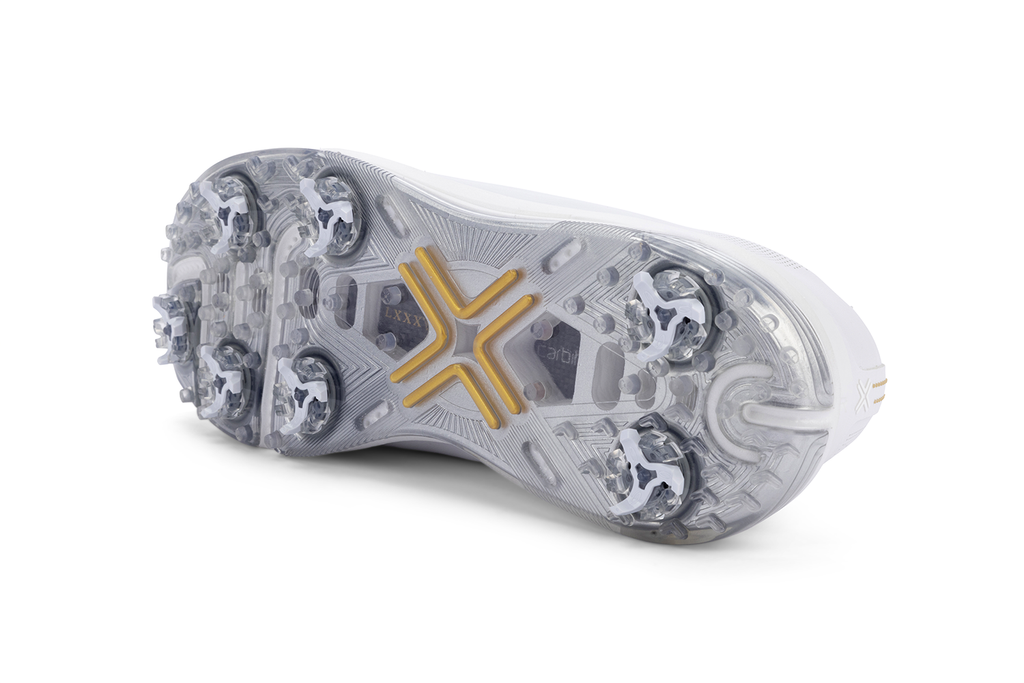 PAYNTR X-Eighty-Seven SC Spiked Golf Shoes- White