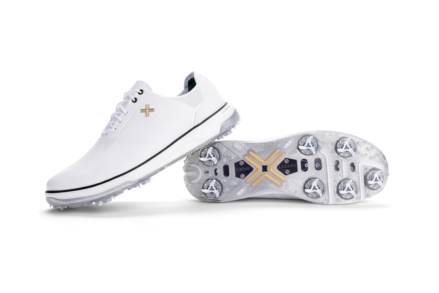 PAYNTR X-Eighty-Seven SC Spiked Golf Shoes- White