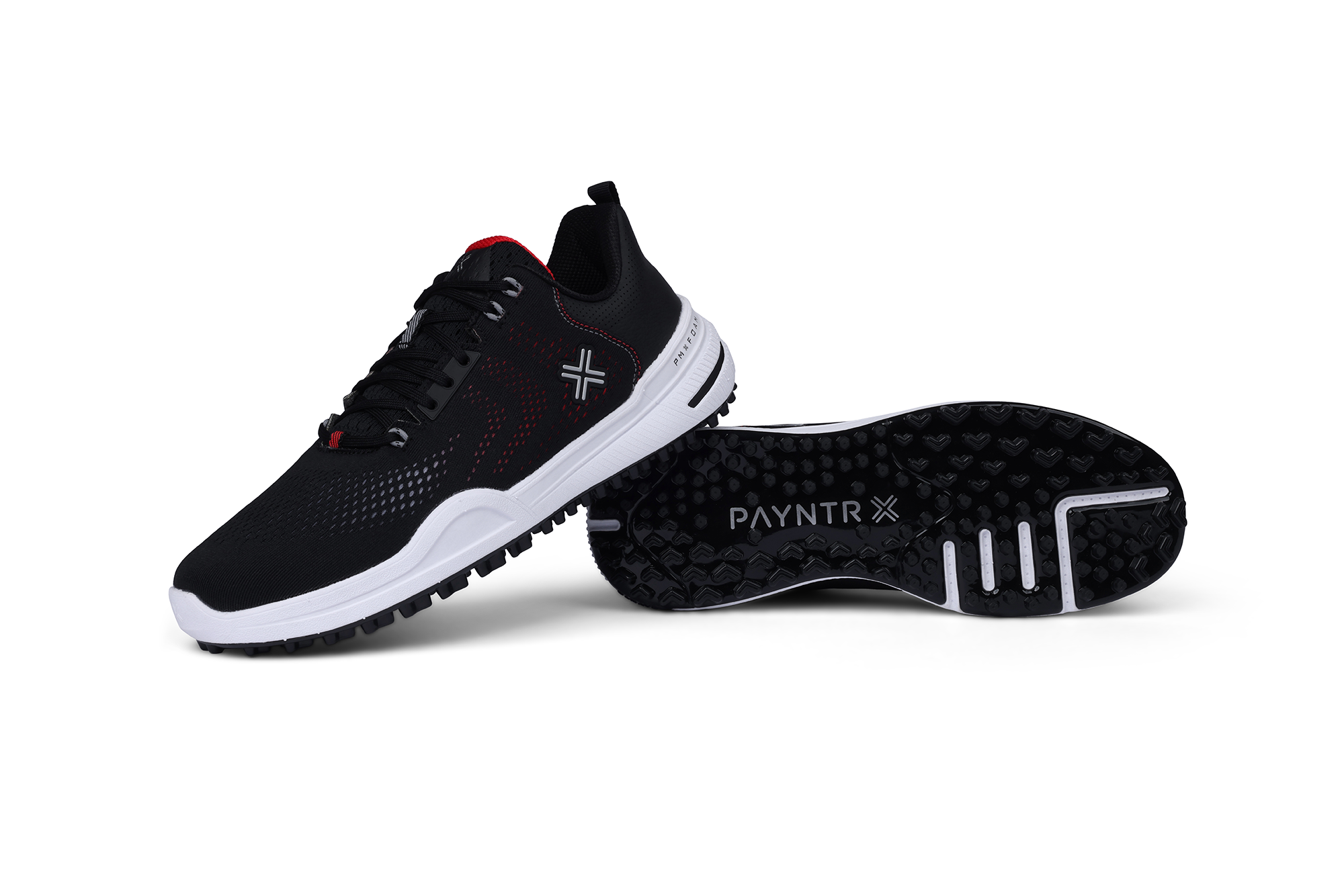 PAYNTR X-003 Spikeless Golf Shoes - Black (Mesh)